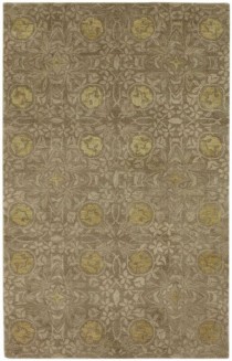 Persian Rug-(5 x8)Taupe W/Yellow Ros