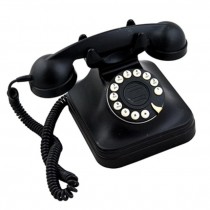 Blk Vintage Rotary Phone