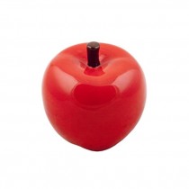 Red Glass Apple 4.5"H