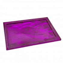 Fuchia Lucite Wave Tray