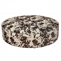 79"D Faux Cowhide Ottoman