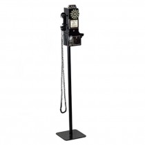 Blk Payphone on a Pole