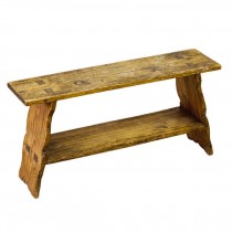 Natural Wood Country Bench