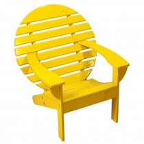 Adirondack Chair Yellow Round