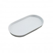 Long Oval White Tray W/Lip
