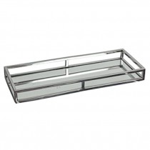 Long Rect Chrome/Mirror Tray