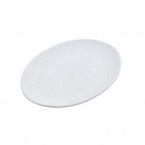 Dimpled White Oval Dish