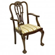 Arm Chair Dk Wood/Frett Work