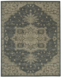 Floral Medallion Rug/Grey/Grey
