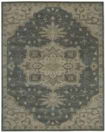 Floral Medallion Rug/Grey/Grey