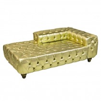 RAF Gold Tufted XL DayBed (1/2 Back)