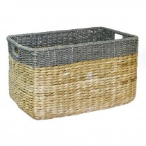 Basket-Large Retangle 2 Tone color W/Side Handles