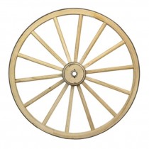 WAGON WHEEL-New Wood W/Metal Rim