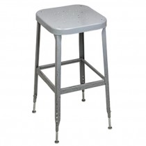 STOOL-Vintage Metal Industrial Backless Metal Stool