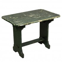 TABLE-Small Distressed Green Table