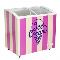 ICE CREAM COOLER-Pink Striped