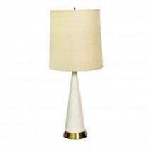 LAMP-Table-Midcentury Monder Ceramic W/Brushed Metal Bass