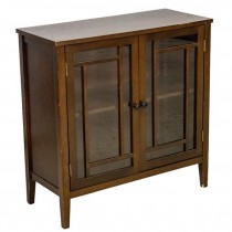 BOOKCASE-Cabinet W/Glass Doors & Shelves