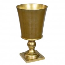URN-Gold Urn W/Pedestal Base