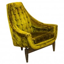 CHAIR-Club-Vintage Gold/Bronze Velvet