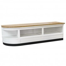 Hamptons Bar-LAF Corner Counter W/Shelf