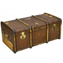 Trunk-Vintage Brown W/Ribs