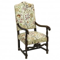 CHAIR-Throne/High Back Uphostered W/Wood Frame
