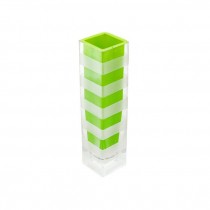 VASE-BUD-STRIPED GLSS-GRN BUD