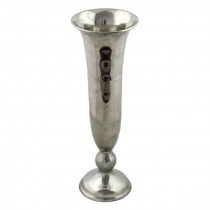 VASE-SILVER-FLUTED-15.5"H