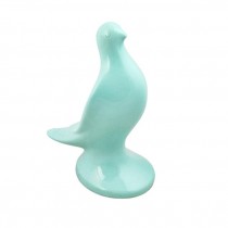 FIGURINE-Modern Ceramic Turquoise Birde