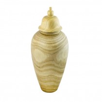 Temple Jar-Small Paulownia Wood W/Lid