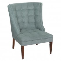 CHAIR-Side/Muted Teal Button Tufted