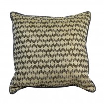 Pillow-Throw-Beige & Brown Diamond/Curser Pattern