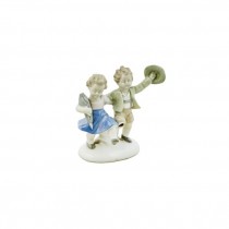 FIGURINE-Dancing Boy & Girl-Boy W/Hat in Hand