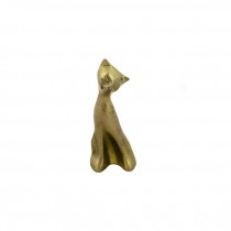 FIGURINE- Brass Kitten