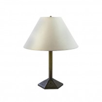 LAMP-TBL-Brass-Double Head-Filigree Bottom