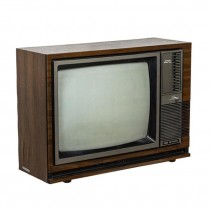 TELEVISION-Vintage Hitachi Wood Grain Frame