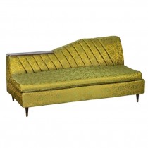 LAF Chaise-Vertical Tufted Tight Back W/Wood Details