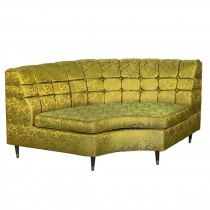 CORNER LOVE SEAT-Button Tufted Back