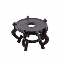 PLANTER STAND-Round W/4 Legs Mahogany