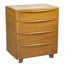 Dresser-(4) Drawer Mid Century Modern-Blonde Wood