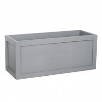 Planter-Grey Wooden Window Pane