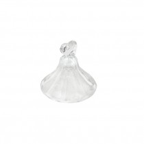 BELL-Clear Glass W/Heart Handle