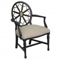 ARM CHAIR-Updated Version of Wheel Back/Flower