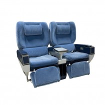 AIRPLANE SEATS-Pair of Blue First Class Seats