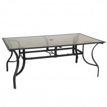 DINING TABLE- Outdoor/Lightweight Metal Painted Black