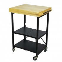 BUTCHER BLOCK-Rolling Cart