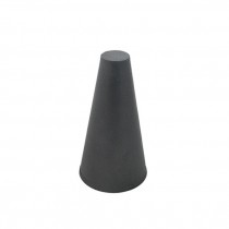 SCULPTURE-Black Metal Cone W/Flat Top