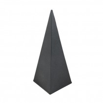 SCULPTURE-Black Metal Pyramid