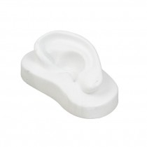 SCULPTURE-White Ceramic Human Left Ear